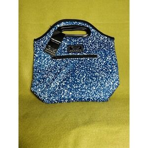 SCOUT  Insulated Lunch Box Bag Blue "Betty"  Composition Notebook Style NWT